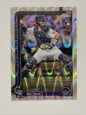 2025 Topps Chrome - Drew Romo #124 RayWave Refractor (RC)