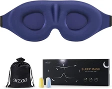 MZOO Luxury Sleep Eye Mask for Side Sleeper Men Women, Zero Pressure 3D... 