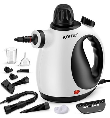 Koitat Steam Cleaner, Handheld Pressurized Steamer with 10-Piece Accessory Set