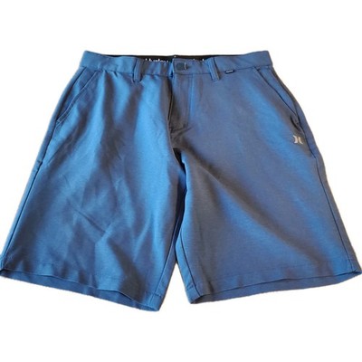 Hurley Men's Shorts Sz 32 Preformance Lightweight Quick Dry Blue Stretch Hybrid 