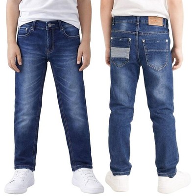 Jungen Jeans Hose Kinderjeans Straight Leg Regular Fit 5-Pocket Denim Teenager