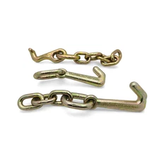 3 PC J, T, hook W/ Chain G70 grip auto body dent puller repair clamp