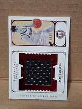 2022 JAKE LARAVIA PANINI ENCASED ROOKIE JUMBO RELIC CARD RC #ES-JLA LAKERS /199