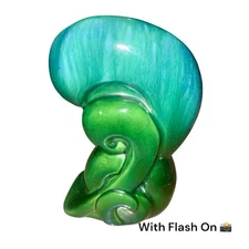 Royal Haeger Sculpted Vase/Planter R900 MCM Blue/Green Glaze Collectable RARE