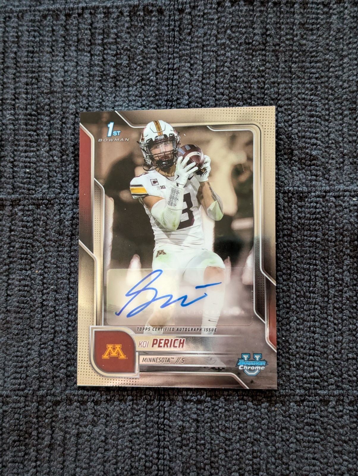  2025 Bowman Chrome U KOI PERICH 1st Bowman Prospect Base Auto #BCA-KP 