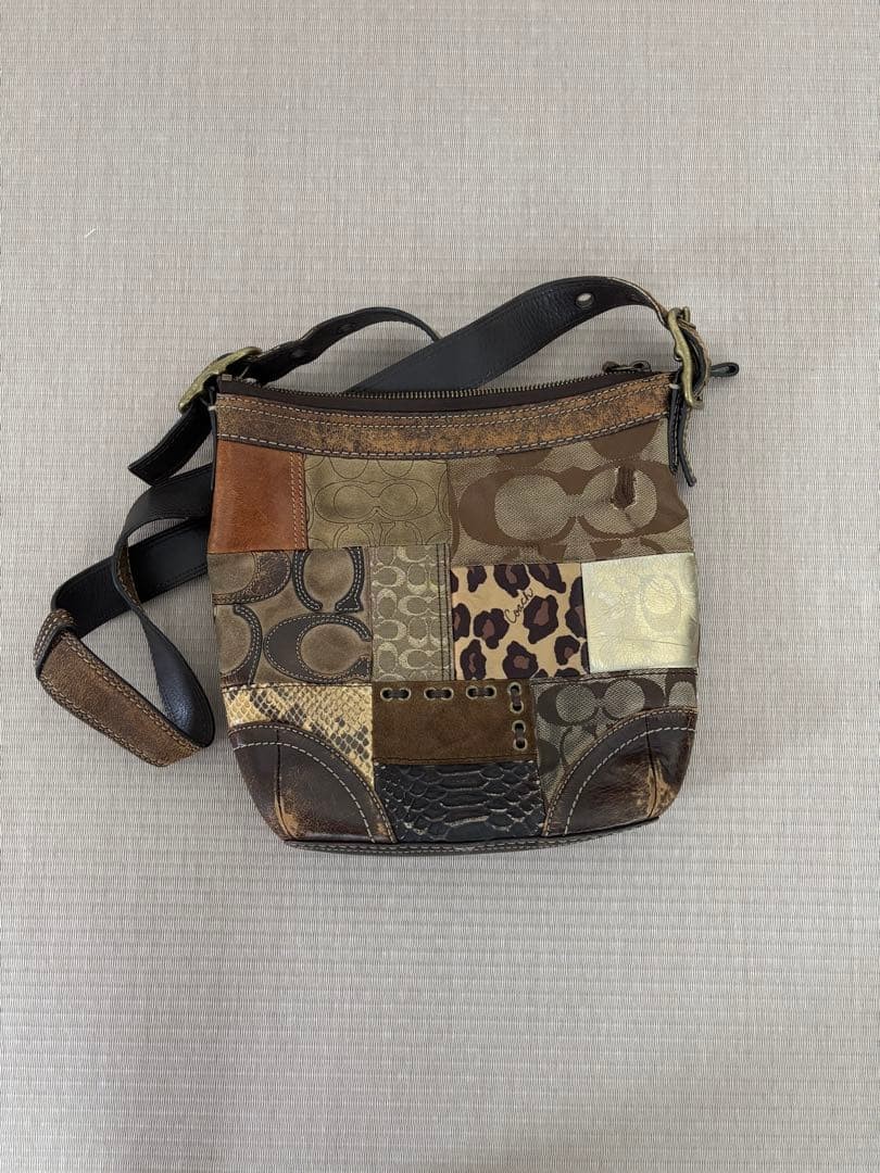 COACH Patchwork Design Shoulder Bag for Women - S… - image 11