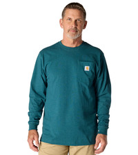 Carhartt Men's K126 Long Sleeve Workwear Crewneck T-Shirt-NEW COLOR OPTS  