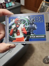 2025 QB1 On The Clock Wild Card Draft Kyle McCord 15/18 Rookie. rookie card picture