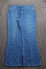 VTG Wrangler Jeans Men's 38x30 Dark Blue 945DEN Bootcut Ideal 70's USA Made