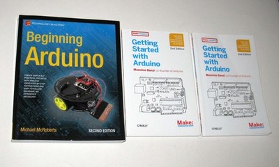 Lot 3 Arduino Programming Books 2x Getting Started 2nd Edition Beginning Arduino
