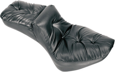 Mustang Extra-Wide Regal Duke 1 Piece 2-Up Pillow Seat for Harley Softail 84-99