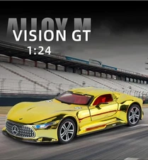 1:24 Vision GT Concept Sports Car Model – Diecast Metal Toy with Sound & Light