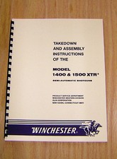Winchester Models 1400 And 1500 Xtr Takedown Manual - W3 Winchester Models 1400 And 1500 Xtr Takedown Manual - W3