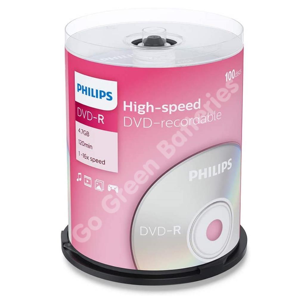 Philips DVDR DVDRW Blank Recordable Rewritable Discs 4.7GB 5/10/25/50