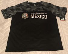 Mexico National Team Soccer Shirt Mens Large HKY Sportswear Black Camo NWT