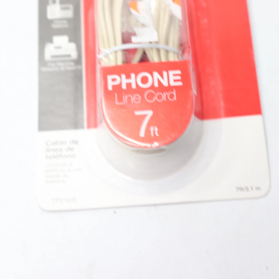 RCA Phone Line Cord Ivory 7ft. RCATP210R - Image 4 of 4