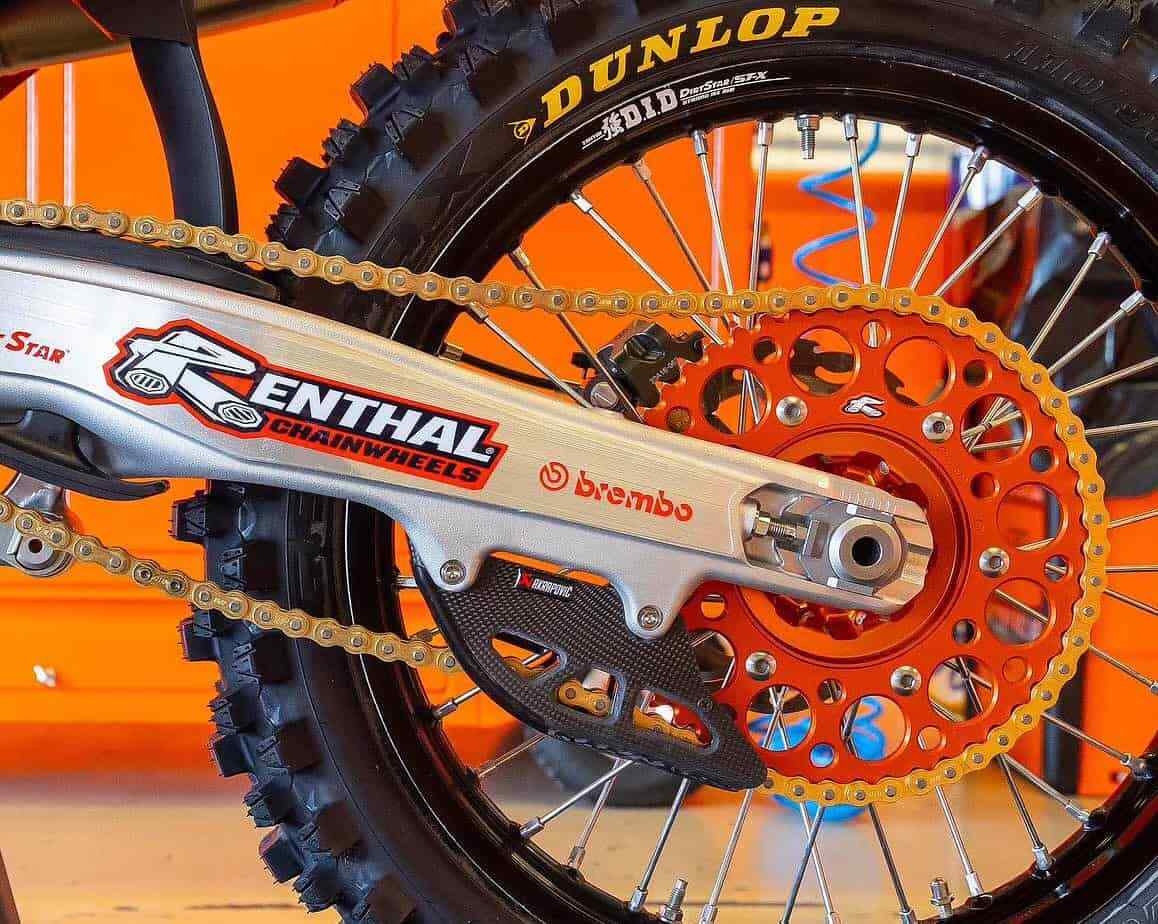 Renthal 45-Tooth Rear Sprocket – 525 Pitch, Gold Aluminum For BMW S1000R 2014