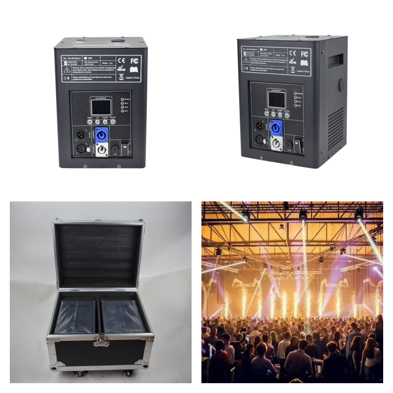 2pc/case dmx Cold Sparkle Machine 600W Firework sparkler remote