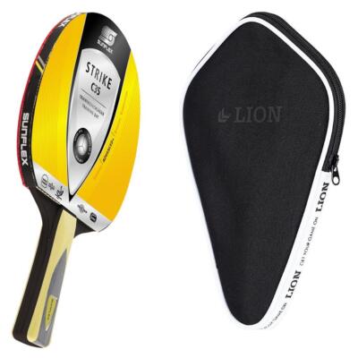 Sunflex  Tischtennisschläger Strike C35 + Tischtennishülle Tischtennisset TT