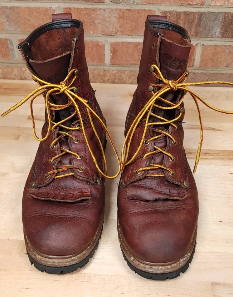 Gravel gear top logger boots