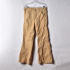 Vintage Levi  s Corduroy Flare Bell Bottoms Beige Tan Pants 20616-6529 Size 32x31