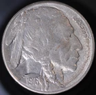 1916 S Indian Head 5c (Buffalo Nickel) EF-AU   (#C)