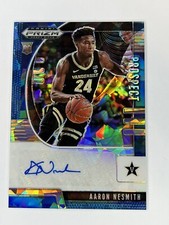 2020-21 Panini Prizm Draft Picks Aaron Nesmith Rookie Auto Blue Ice Prizm /75