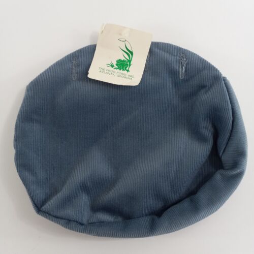 Copriborsa vintage The Frog Pond velluto a coste gufo applicazione blu grigio boho nuovo - Foto 2 di 5