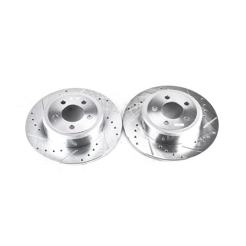 Power Stop AR8361XPR Drilled & Slotted Rear Rotor Set for Charger