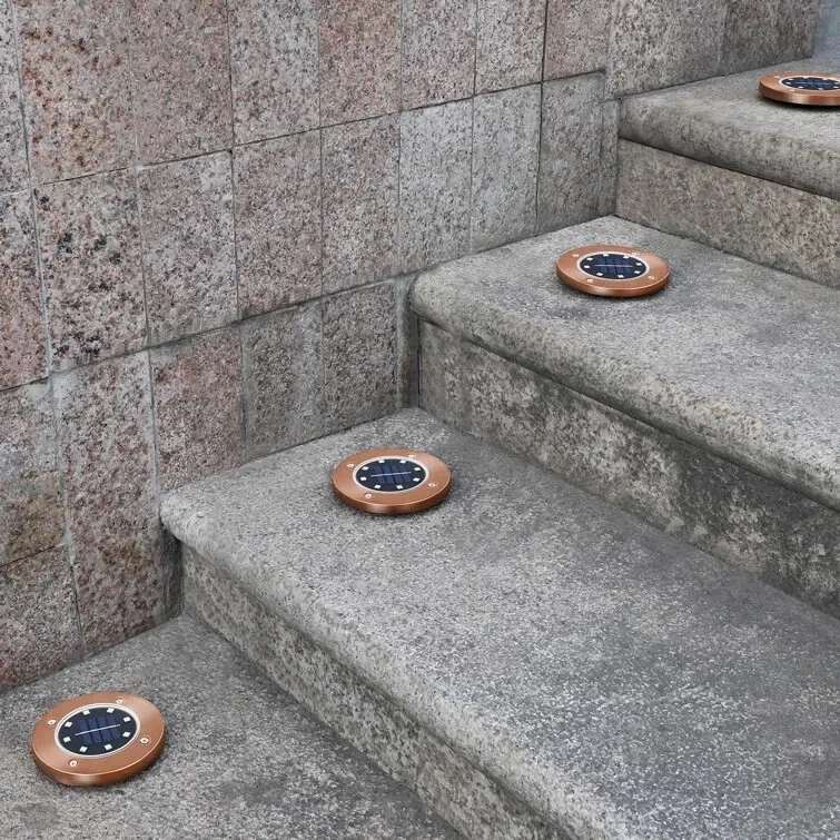 Paradise By NEX Low Voltage Solar Powered Integrated LED Well Light (Set Of 8) - Image 3 of 4