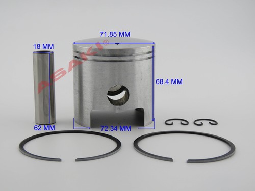 For Snowmobile Polaris Indy 500 Piston kit 09-711-02, 3084341 0.50 with Ring - Picture 10 of 11