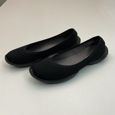 Lissom Flyte Women Black Sole Slip On Comfort Ballet Flats - US 9