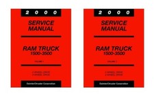 2000 Dodge 1500-3500 Ram Truck Shop Service Repair Manual