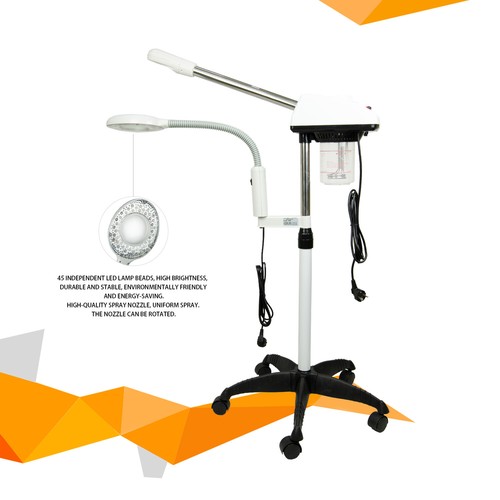 3IN1 Hot Facial Steamer LED Magnifying Lamp UV Ozone Salon Spa Skin Care Timer - Picture 5 of 11