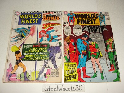 Worlds Finest 7 Comic Lot DC 1967 #166 184 220 223 265 266 278