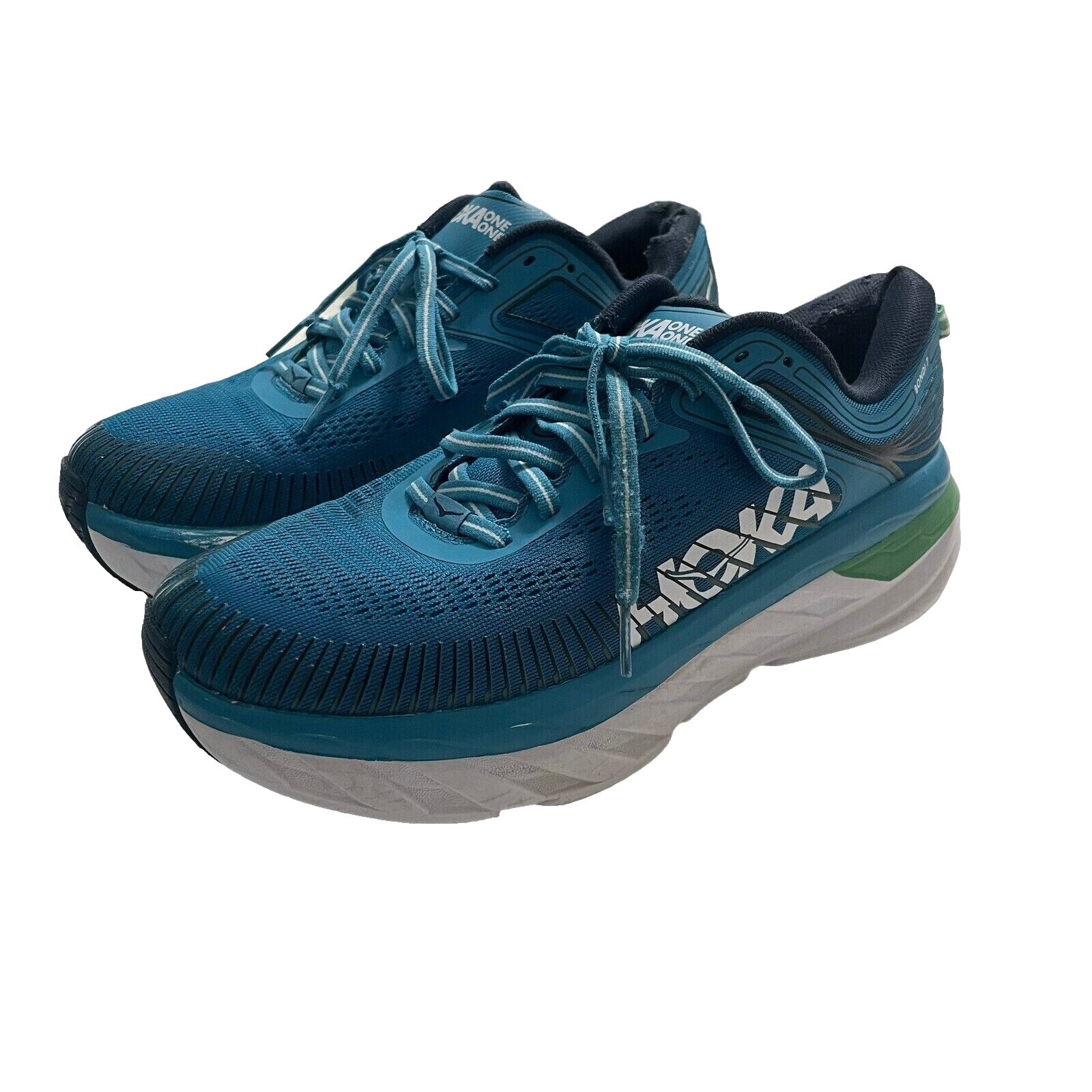 Hoka One One Bondi 7 Running Shoes Mens US Size 11.5M Ombré Blue Provincial Blue Size 11.5 - Hoka One One Bondi 5 Blue - 1014759-BSTW for  main image 2