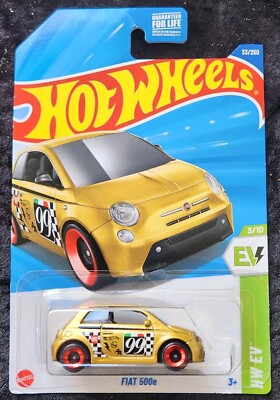 Hot Wheels Fiat 500e Gold 33/250 2025 HW EV 3/10
