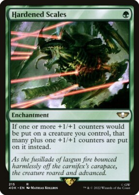 Hardened Scales / Gehärtete Schuppen  - WARHAMMER -  englisch  (nm +)  * Rare *