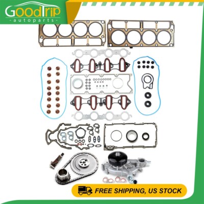 Timing Chain Kit Water Pump Full Gasket Set For 06 Chevrolet