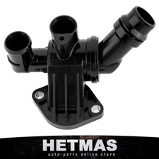 Engine Coolant Flange Thermostat Housing Assembly For Audi A4 Quattro 05-09 2.0T