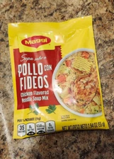 6 PACK CHICKEN FLAVORED NOODLE SOUP MIX /SOPA MAGGI DE POLLO CON FIDEOS