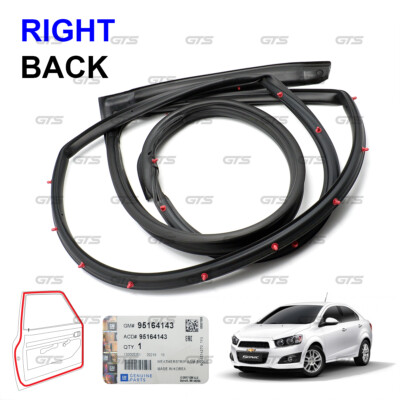 Rear Rh Door Rubber Seal Weatherstrip For Chevrolet Sonic Sedan 2012 2018