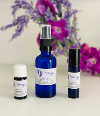 Jungfrau Sternzeichen ätherische Ölmischung, Rollerball, Spray. 100% Natur