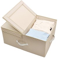 Folding Ultra-size Clothes Storage Containers With Lid And Dual Compartments, (2 on sale Folding Ultra-size Clothes Storage Containers With Lid And Dual Compartments, (2 on sale