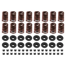 64pcs Valve Springs + Steel Retainers + Locks for Chevy Small Block 350/400/Z28