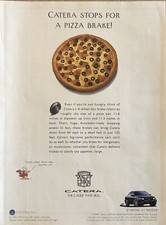 Cadillac Catera 1997 de colección años 90 anuncio impreso rotores de freno de disco para freno de pizza