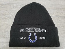 2006 Conference Champions Indianapolis Colts BLACK BEANIE Cap Hat