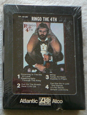 RINGO STAR THE 4TH  8 TRACK TAPE FACTORY SEALED W/BONUS GIFT