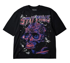 Reason T-Shirt Men’s XL, XXL Black Stay True World Tour Skull All We Trust Is Us