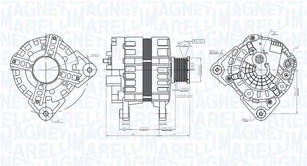 Magneti Marelli Generator 063736095010 FüR Dacia Renault Smart-image